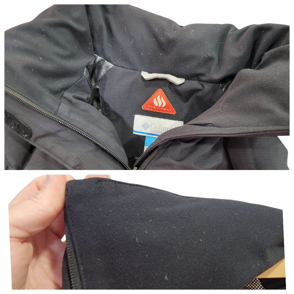 Columbia Lay D Down Puffer Coat Black Down Filled Winter Jacket Youth Size M - Picture 12 of 16